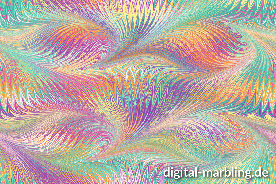 digital marbling bird wing pattern