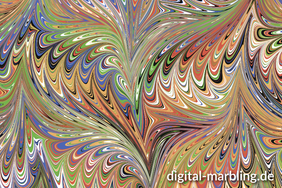 digital marbling fishtail