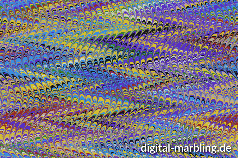 digital marbling wavy nonpareil
